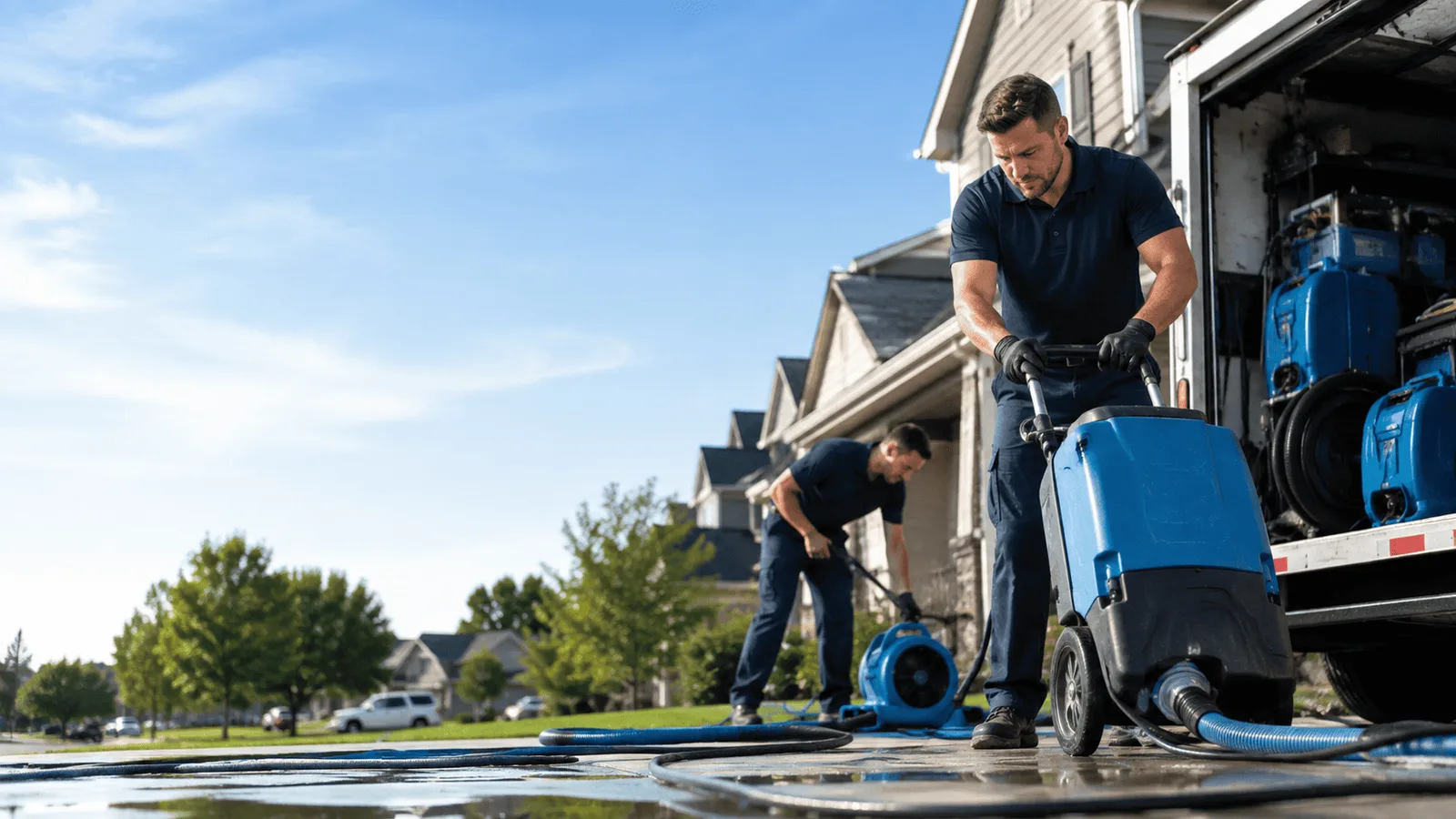 Basement Flooding being performed in Port Elizabeth, NJ